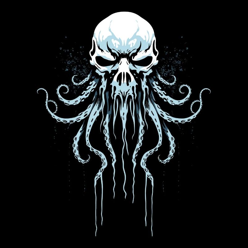 Octopus Squid Animal Tattoo Gothpunk
