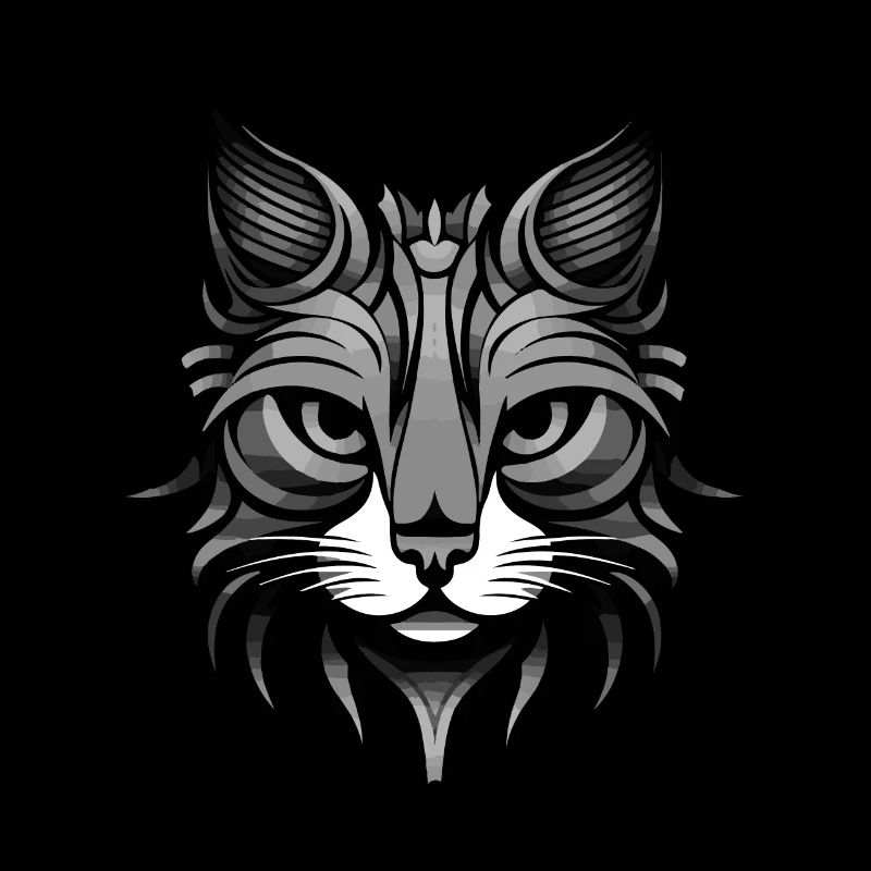 Cat Portrait Head