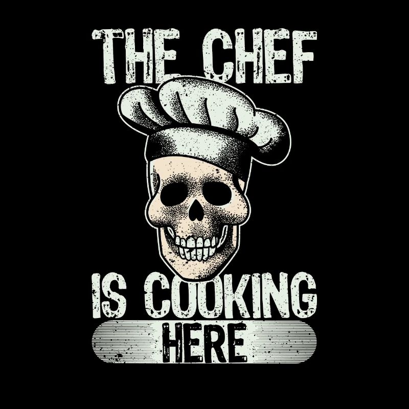 The chef cooks here Funny Chef Culinary