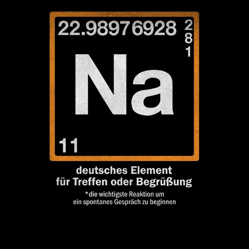 Na - Element Periodic Table for Greeting
