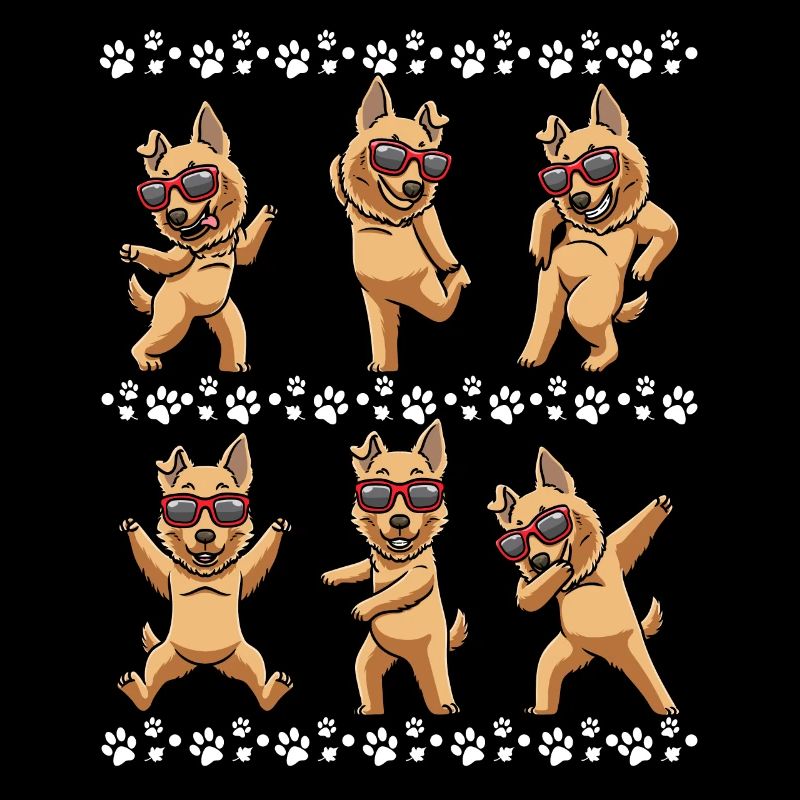 Chien de berger basque avec lunettes de soleil
