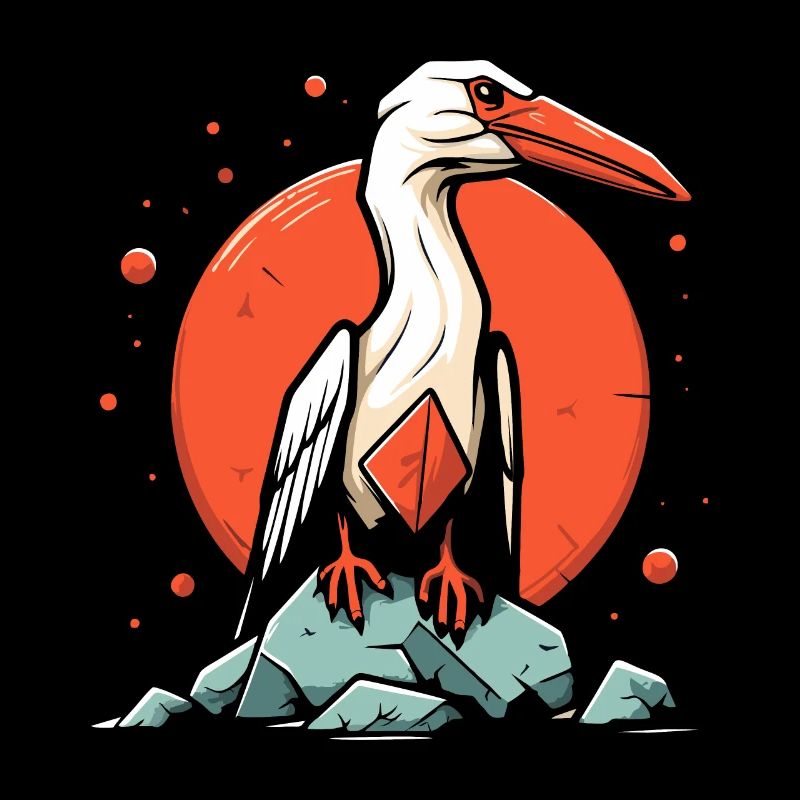 Ein majestätischer Seevogel Vogel
