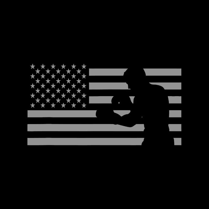 Boxeur drapeau américain, Boxe