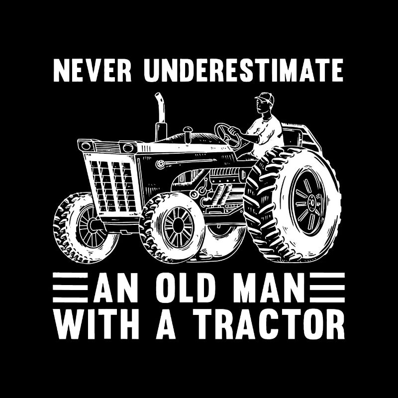 Cool Tractor Design For Grandpa Men Tractor Driver