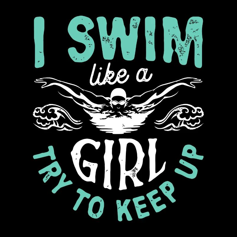 Ich schwimme wie ein Mädchen, versuche mitzuhalten