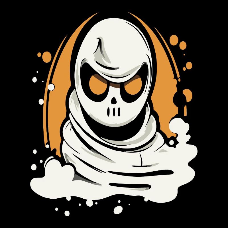 A cartoon ghost