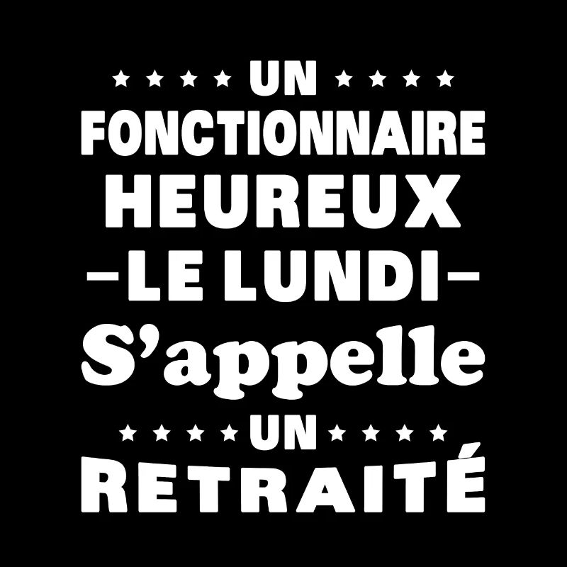 fonctionnaire heureux le lundi appelle un retraité