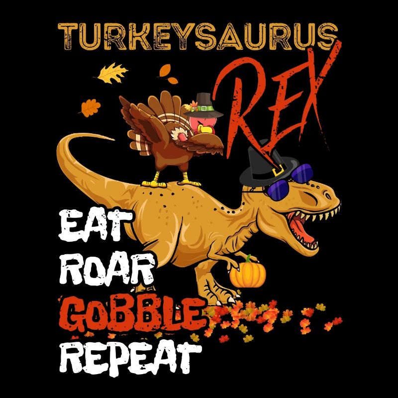 Les enfants drôle Turkeysaurus Rex Dab Dinde Dino