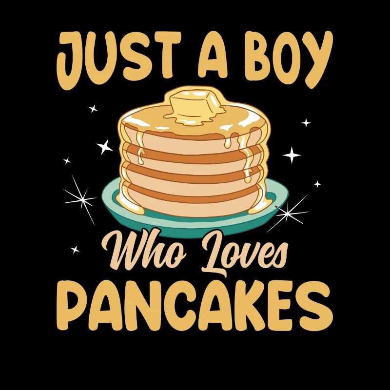 Pancake with maple syrup for breakfast