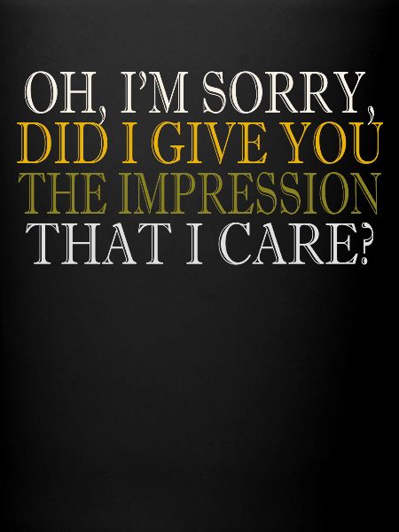 Indifférence, Sarcasme, Attitude différente