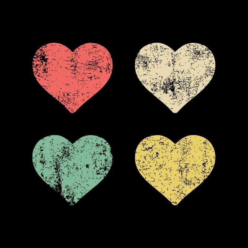 Coeurs motif Saint-Valentin