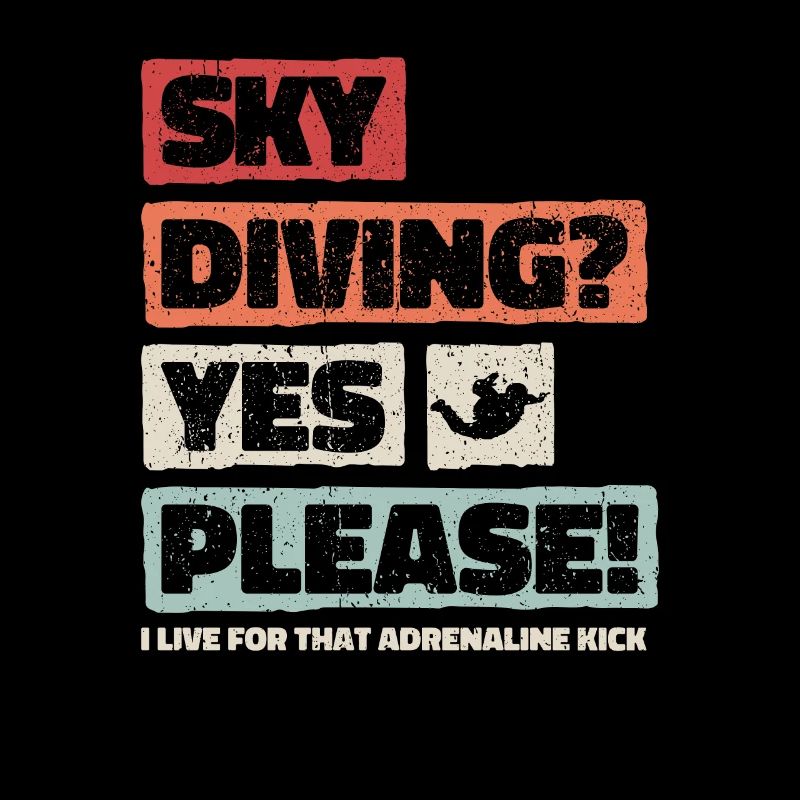 Sky Dive Fever Design. Perfektes Adrenalin-Geschenk