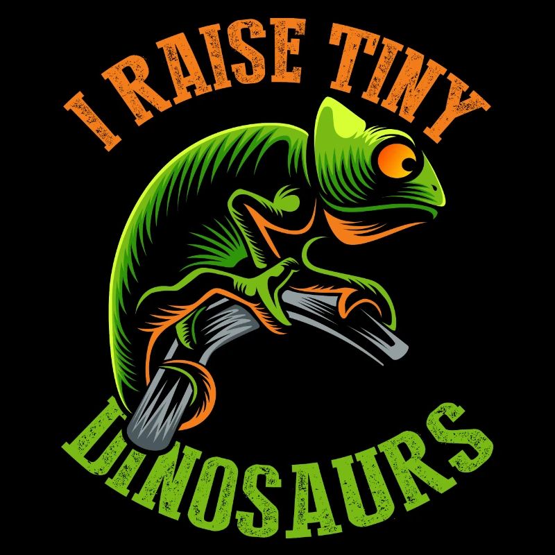 I Lift Tiny Dinosaurs, Chameleon T-Shirt