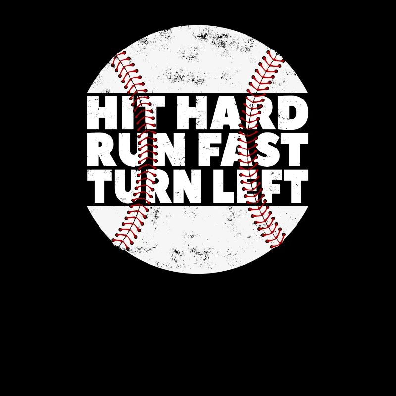 Frapper Dur Courir Rapide Tourner À Gauche Baseball Baseball