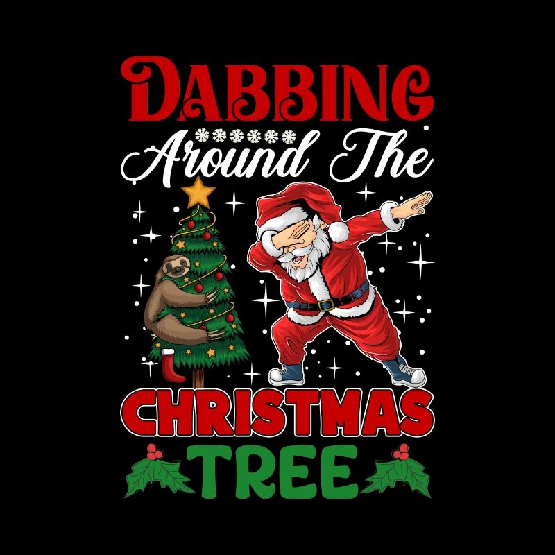 Dabbing around the christmas tree