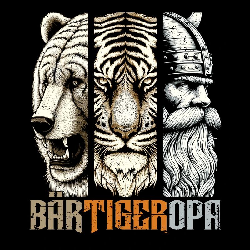 BärtigerOpa Bär Tiger Opa Geschenk Bart Bartträger