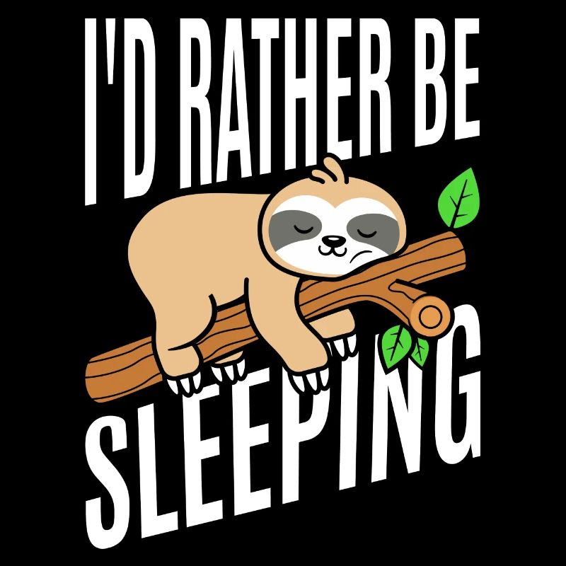 I'd rather sleep t-shirt