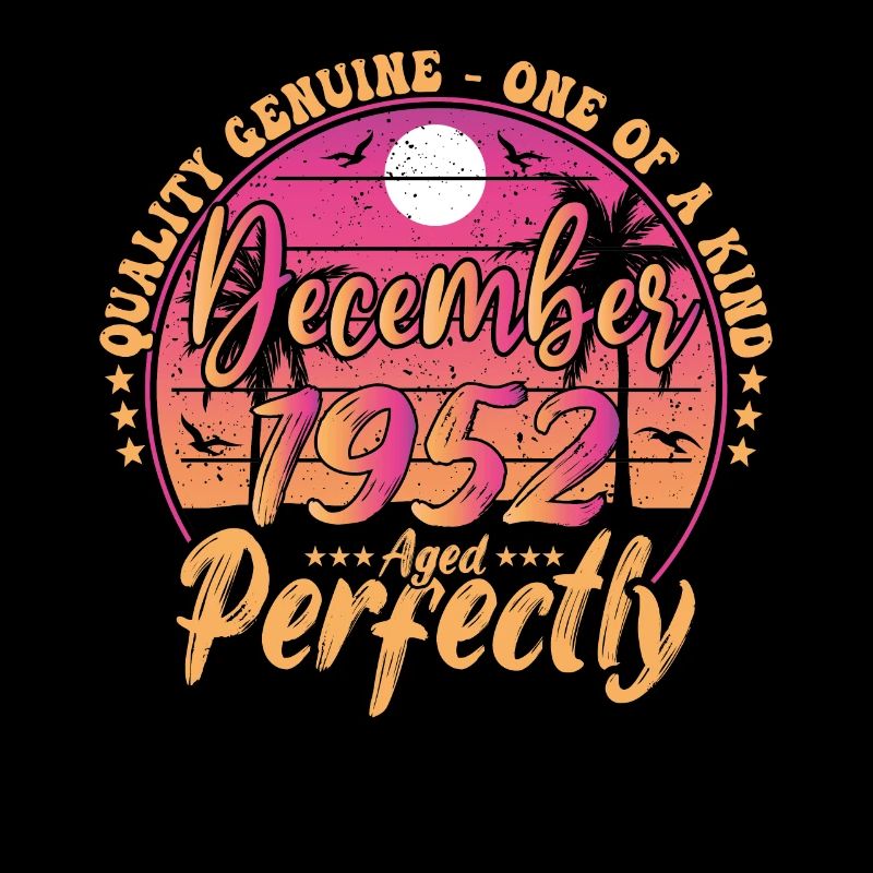 Dezember 1952 Geburtstag 1952 Retro 1952 Dezember