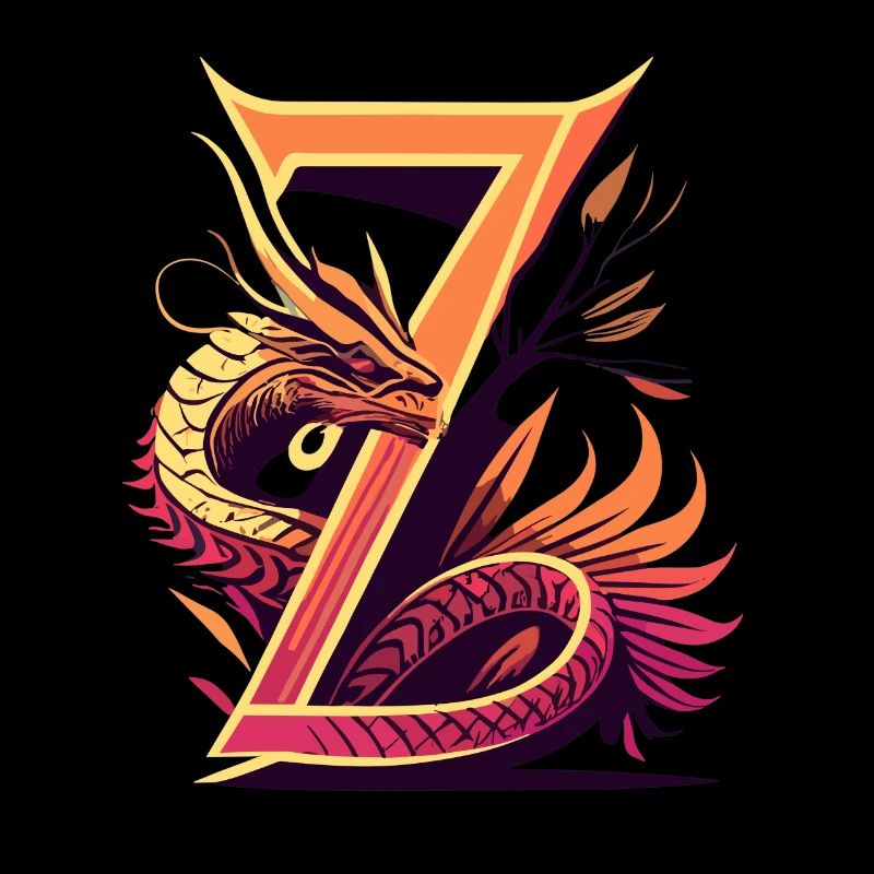 Lettre Z avec dragon