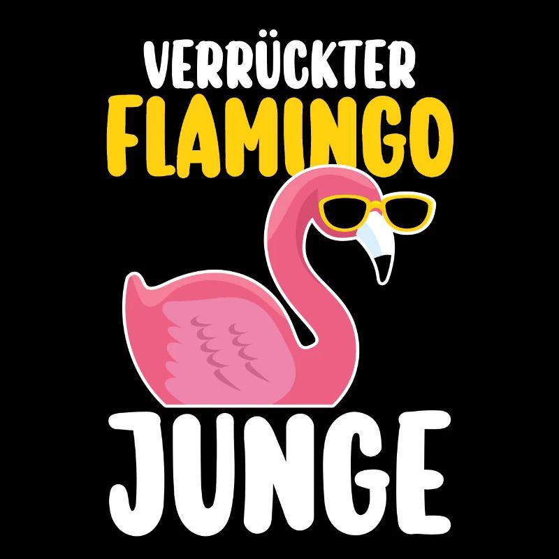 Verrückter Flamingo Junge