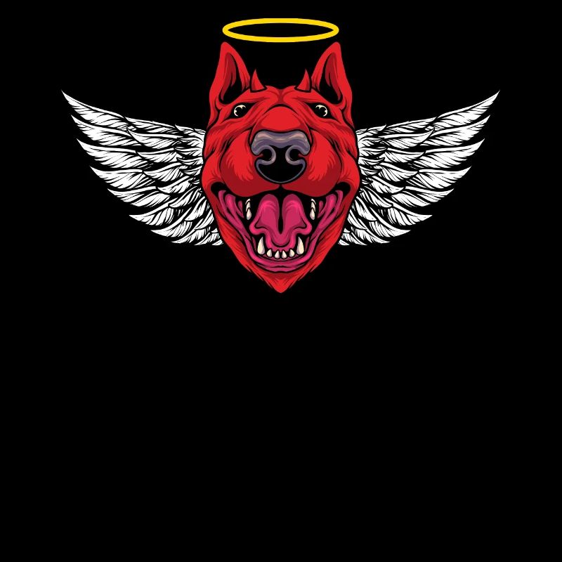 Devil Bull Terrier Chien T-shirt