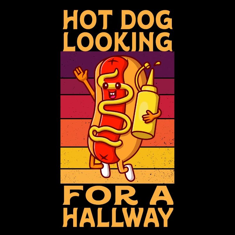 Hot Dog Looking For A Hallway