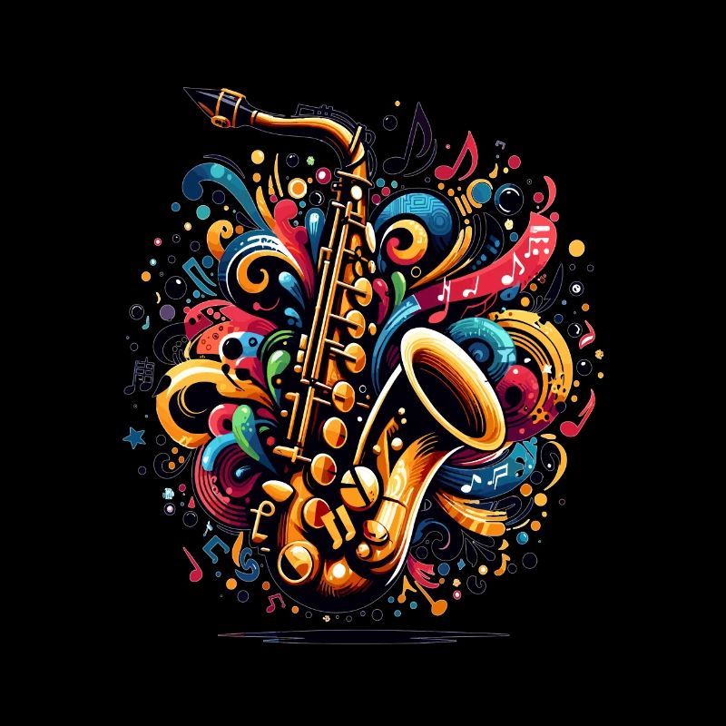 Saxophone abstrait