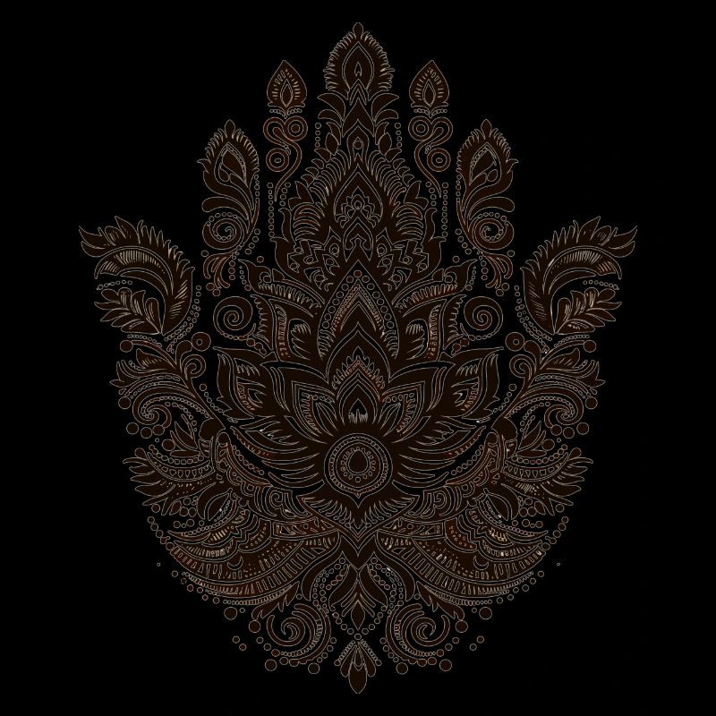 Conception traditionnelle indienne Mehndi