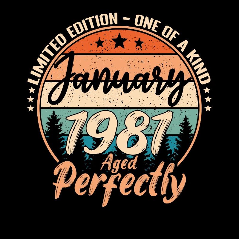 Janvier 1981 anniversaire 1981 légendes Janvier