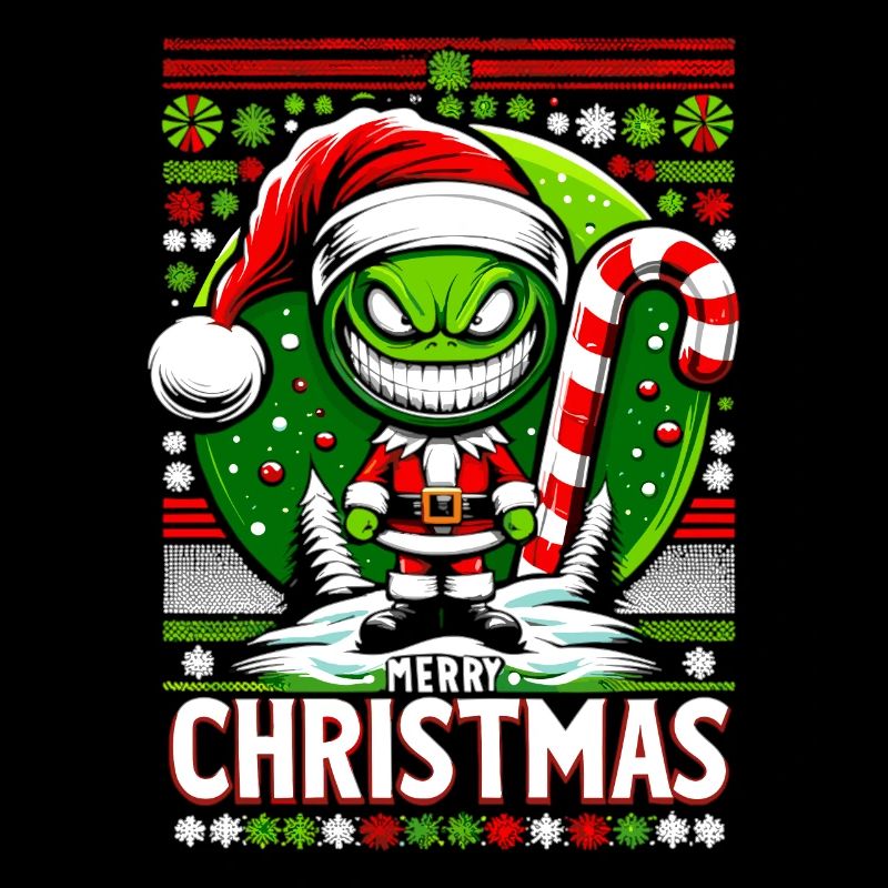 Candy Cane Christmas Humor Tee