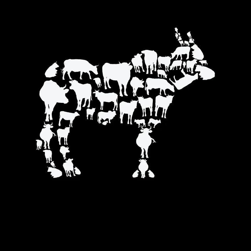 Vache Agriculteur Élevage De Vache Silhouette