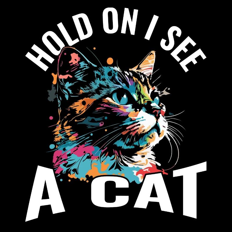 Halte fest, ich sehe eine Katze