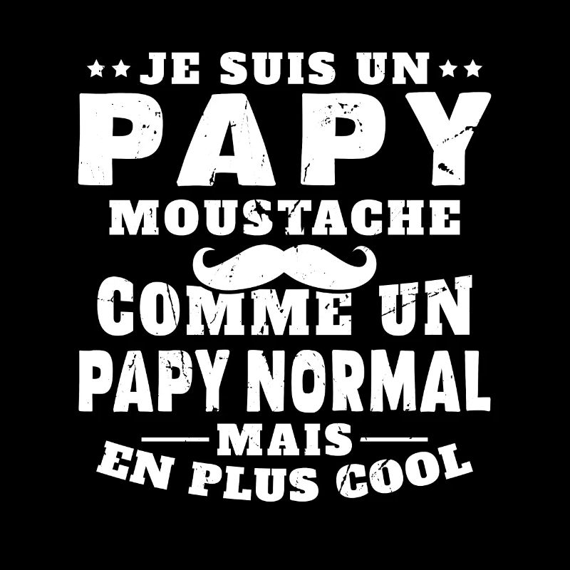 Un papy moustache comme un papy normal
