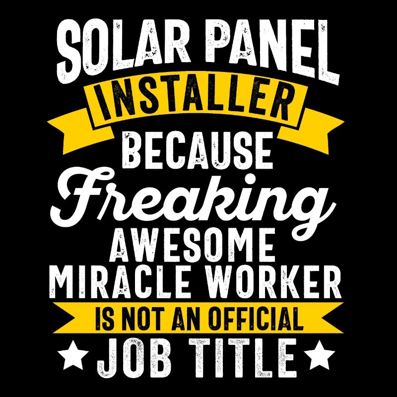 Solar Panel Installer Technician Men Renewable