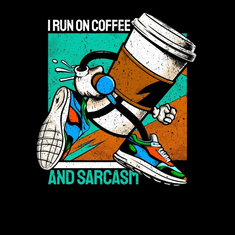 Coffee Gift: I Run On Coffee And Sarcasm