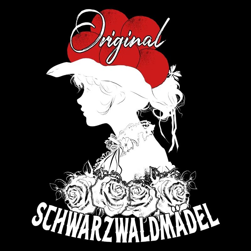 Original Schwarzwaldmädel Bollenhut Tracht Rosen