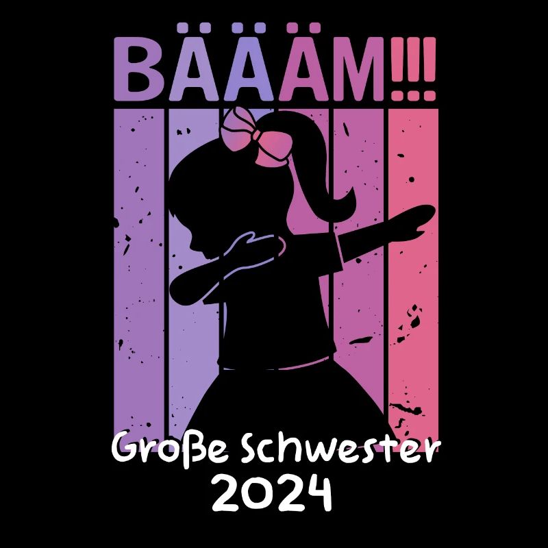 Mädchen Kinder Bääm! Große Schwester 2022 Design