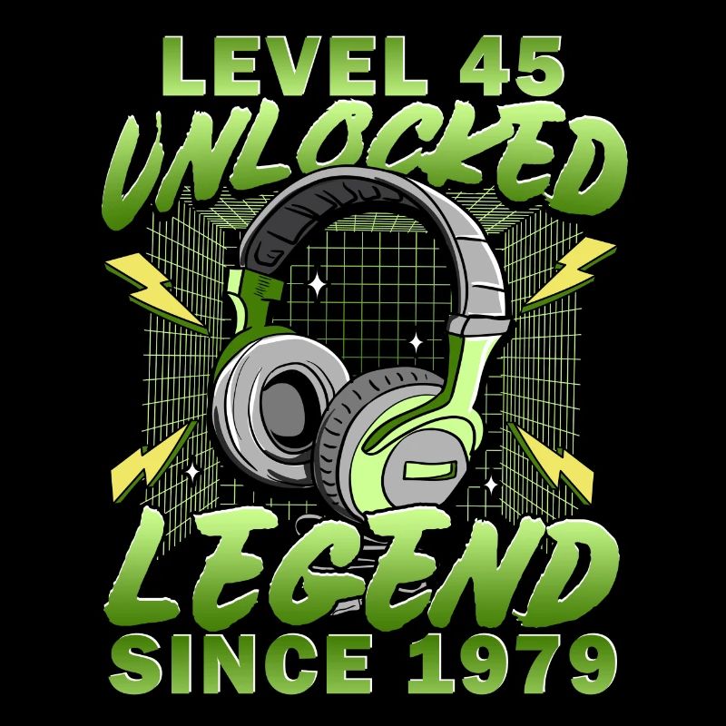Level 45 Unlocked 45 Years Birthday 1979