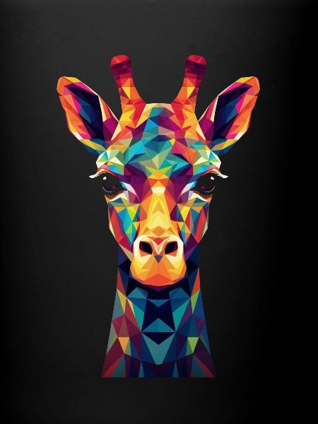 Girafe Polygone Animal cadeau