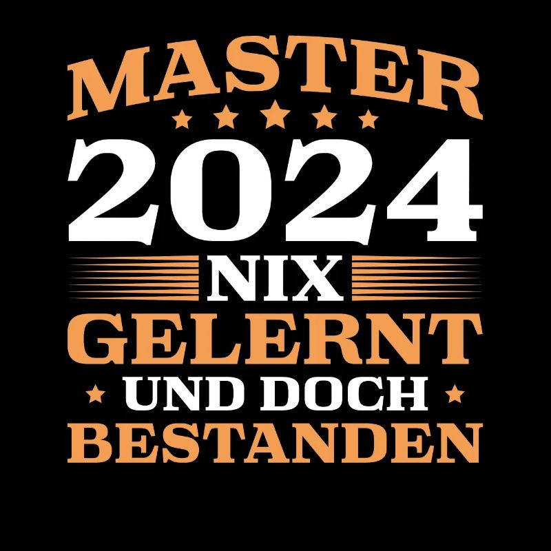 Master 2024 Abschluss Bestandene Masterprüfung