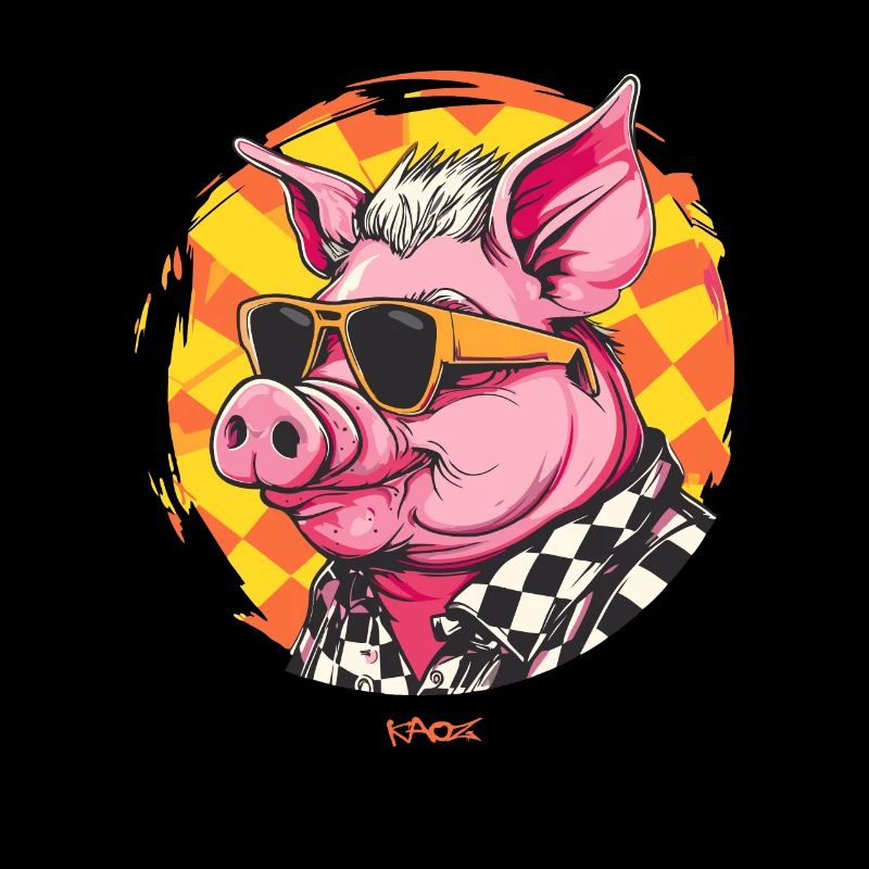 Cool Sunglasses Pig