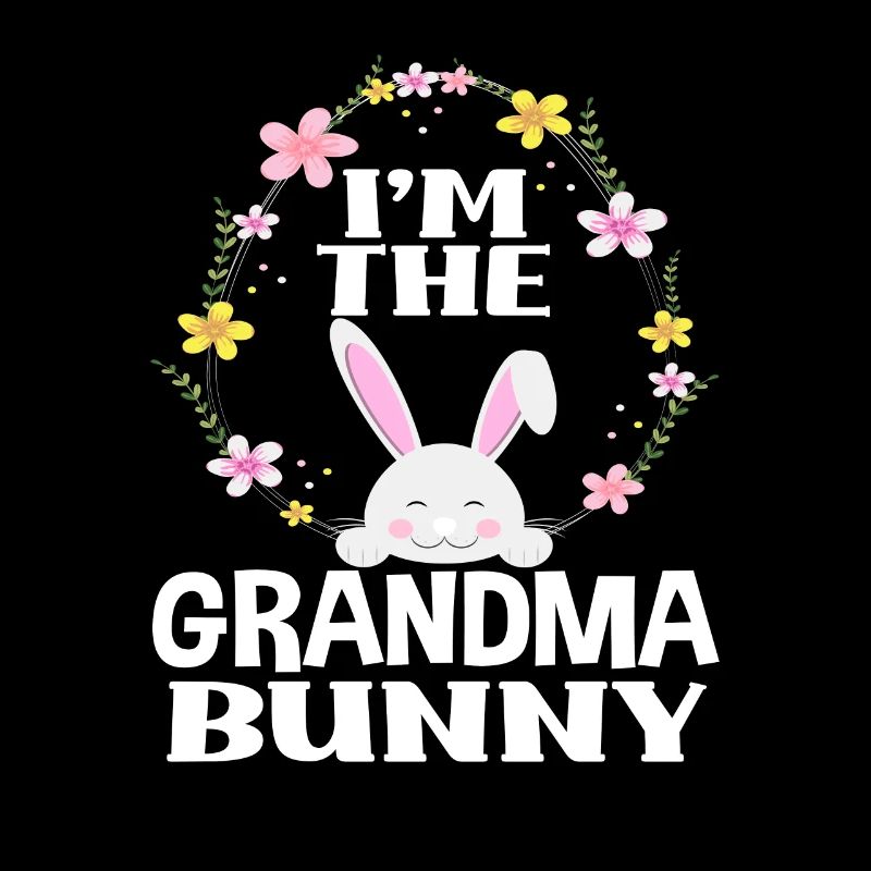 Ich Bin Oma Osterhase Blumenkranz Ostern