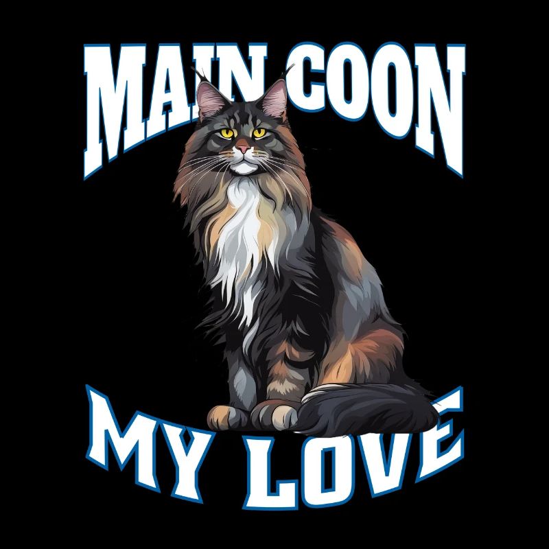 Maine Coon Élégance ; Design exclusif pour chat