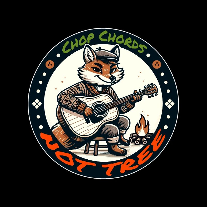 Foxy Guitariste, grattant pour l’harmonie de la nature