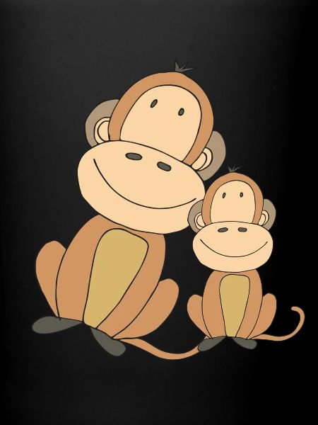 Monkey with child