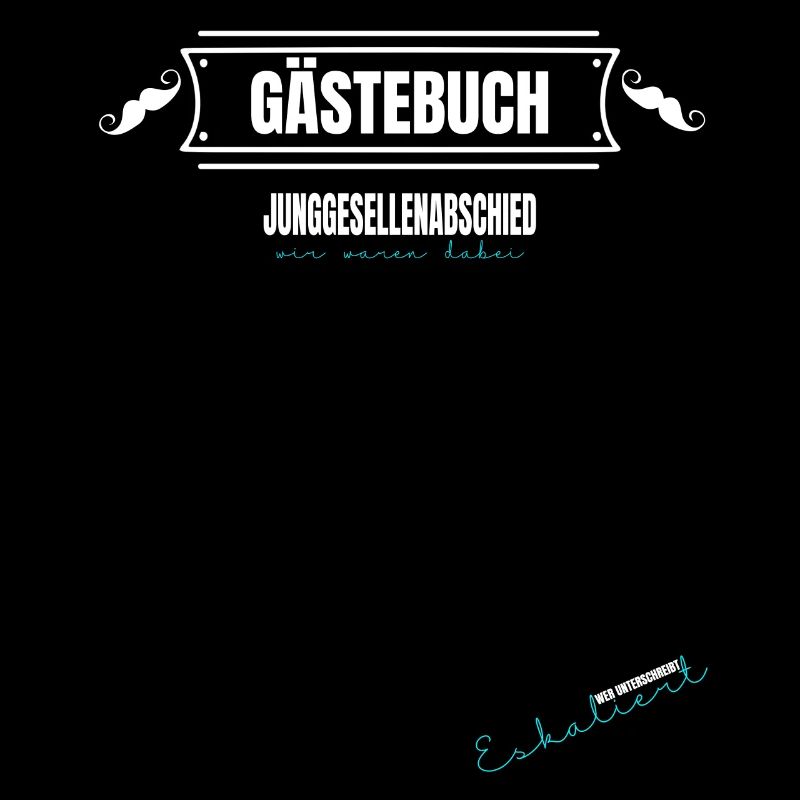 Gästebuch Junggeselle Polterer Junggesellen Männer