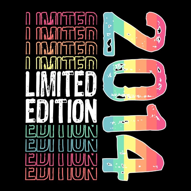 Limited Edition seit 2014 Geburtstag Vintage 2014