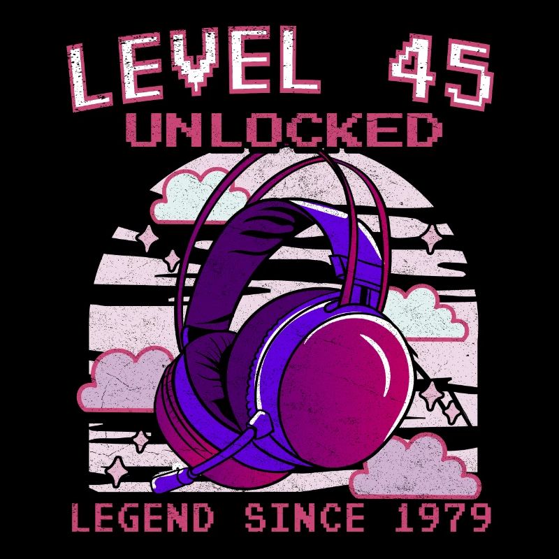 45.Geburtstag - 45 jahre level 45 freigeschaltet