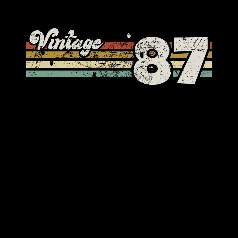 Retro Geburtstag Geboren 1987 Slogan Phrase Zitat