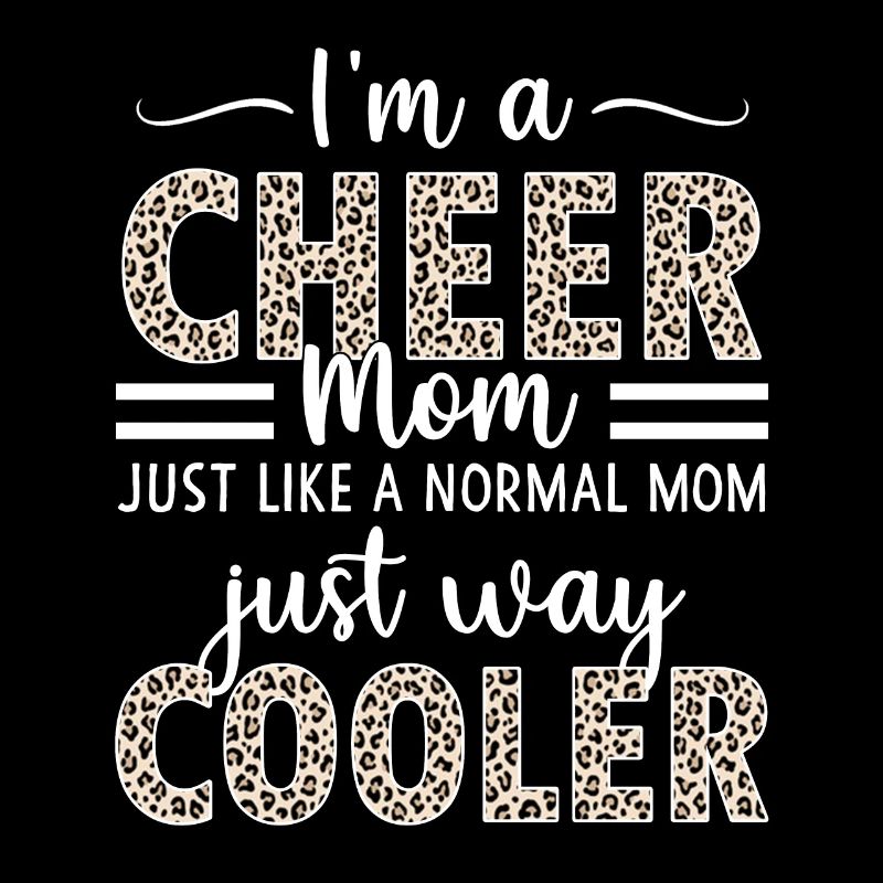 Cheerleading Mother Leopard Cheetah Cheer Mom